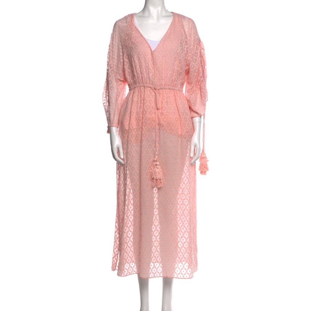 ALICE + OLIVIA BY STACEY BENDET small pink Esmeralda Silk-Blend Dress - Picture 3 of 5